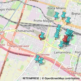 Mappa Via Padova, 25100 Brescia BS, Italia (1.2305)