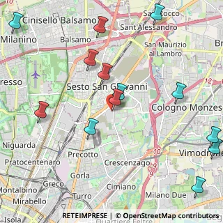 Mappa Via Milano, 20099 Sesto San Giovanni MI, Italia (2.63462)