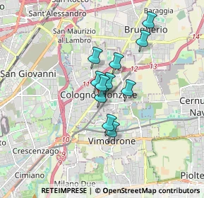 Mappa Via Sentati, 20093 Cologno Monzese MI, Italia (1.12818)