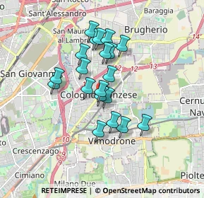 Mappa Via Sentati, 20093 Cologno Monzese MI, Italia (1.36)