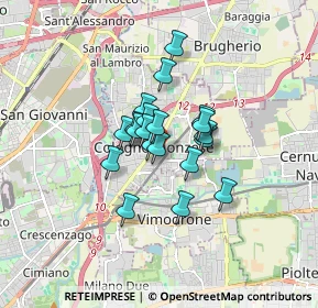 Mappa Via Sentati, 20093 Cologno Monzese MI, Italia (1.0525)