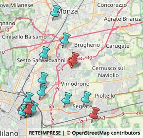 Mappa Via Sentati, 20093 Cologno Monzese MI, Italia (5.07286)