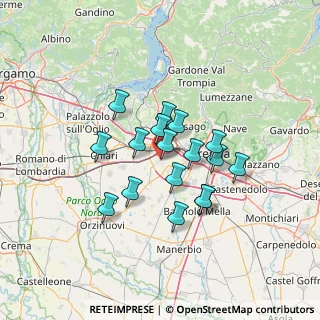 Mappa Via Paglia, 25039 Travagliato BS, Italia (10.35882)