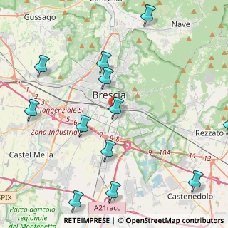 Mappa Via Angelo Zanelli, 25124 Brescia BS, Italia (5.32333)