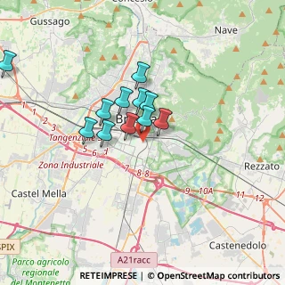 Mappa Via Angelo Zanelli, 25124 Brescia BS, Italia (3.19667)