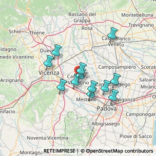 Mappa Via delle Ginestre, 36043 Camisano Vicentino VI, Italia (11.35)