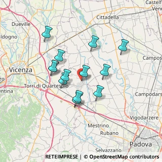 Mappa Via delle Ginestre, 36043 Camisano Vicentino VI, Italia (5.90923)
