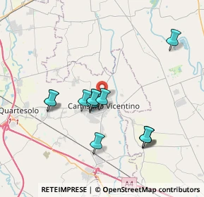 Mappa Via delle Ginestre, 36043 Camisano Vicentino VI, Italia (3.40417)