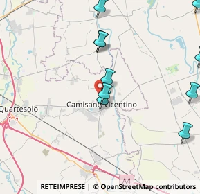 Mappa Via delle Ginestre, 36043 Camisano Vicentino VI, Italia (5.02091)