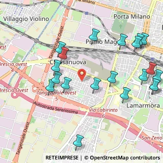 Mappa Via Torino, 25125 Brescia BS, Italia (1.2605)
