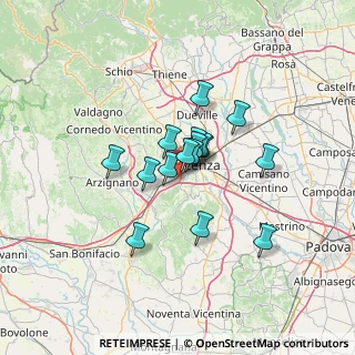 Mappa Via del Commercio, 36100 Vicenza VI, Italia (8.87063)
