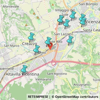 Mappa Via del Commercio, 36100 Vicenza VI, Italia (2.27273)