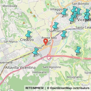 Mappa Via del Commercio, 36100 Vicenza VI, Italia (3.11)