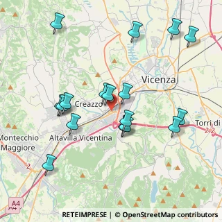 Mappa Via del Commercio, 36100 Vicenza VI, Italia (4.07471)