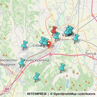 Mappa Via del Commercio, 36100 Vicenza VI, Italia (3.74769)