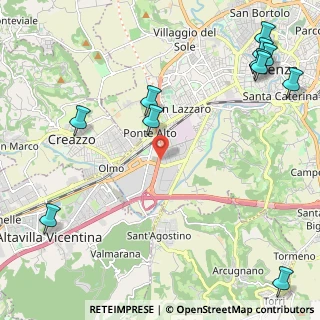 Mappa Viale degli Scaligeri, 36100 Vicenza VI, Italia (3.10545)