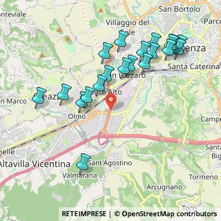 Mappa Viale degli Scaligeri, 36100 Vicenza VI, Italia (2.1385)
