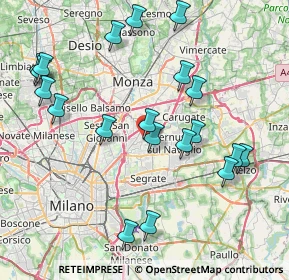 Mappa Via Risorgimento, 20093 Cologno Monzese MI, Italia (8.787)