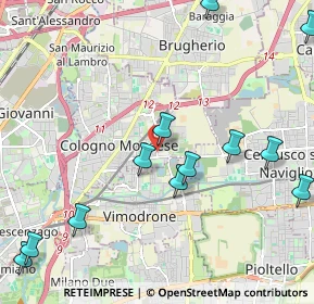Mappa Via Risorgimento, 20093 Cologno Monzese MI, Italia (2.60167)