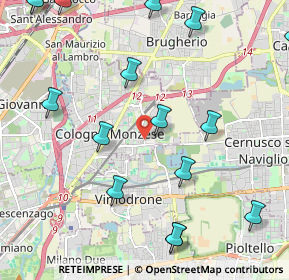 Mappa Via Risorgimento, 20093 Cologno Monzese MI, Italia (2.88176)