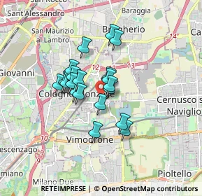Mappa Via Risorgimento, 20093 Cologno Monzese MI, Italia (1.215)