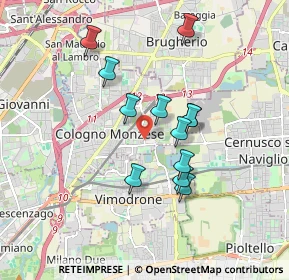 Mappa Via Risorgimento, 20093 Cologno Monzese MI, Italia (1.50417)