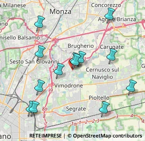 Mappa Via Risorgimento, 20093 Cologno Monzese MI, Italia (4.08615)