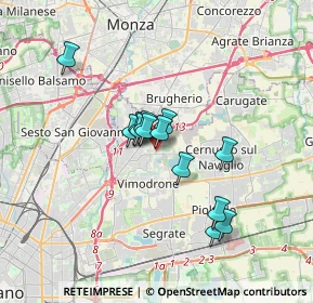 Mappa Via Risorgimento, 20093 Cologno Monzese MI, Italia (2.53846)