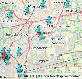Mappa Via Risorgimento, 20093 Cologno Monzese MI, Italia (6.761)