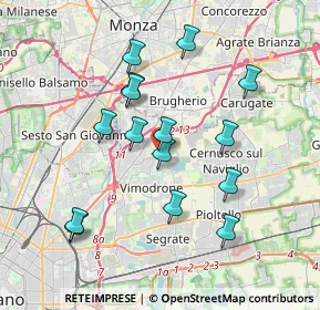 Mappa Via Risorgimento, 20093 Cologno Monzese MI, Italia (3.49733)