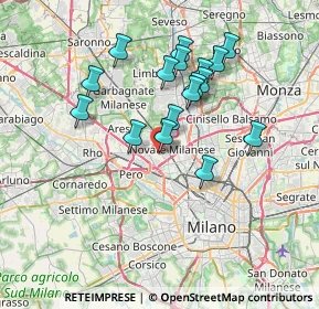 Mappa 20021 Novate Milanese MI, Italia (6.43529)