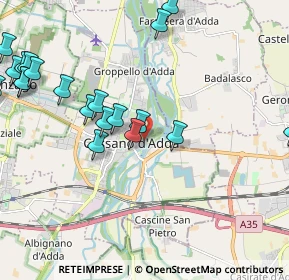 Mappa Via Pila, 20062 Cassano d'Adda MI, Italia (2.5325)