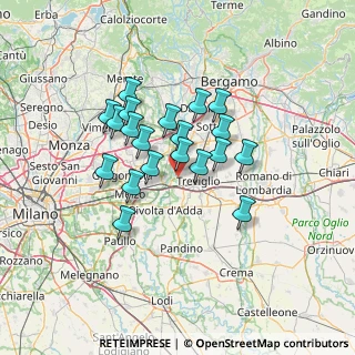 Mappa Via A. Volta, 24045 Fara Gera d'Adda BG, Italia (10.714)