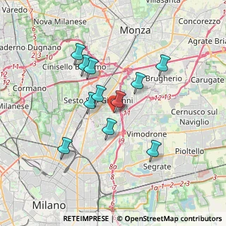 Mappa Piazza della Chiesa, 20099 Sesto San Giovanni MI, Italia (3.06091)