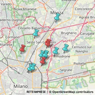 Mappa Piazza della Chiesa, 20099 Sesto San Giovanni MI, Italia (3.34077)
