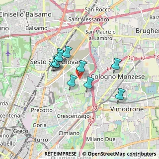 Mappa Piazza della Chiesa, 20099 Sesto San Giovanni MI, Italia (1.33182)