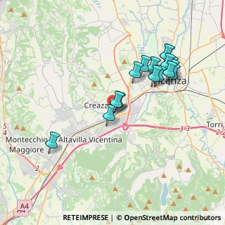 Mappa Via Trieste, 36051 Creazzo VI, Italia (3.675)