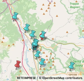 Mappa Via Guglielmo Marconi, 10015 Ivrea TO, Italia (3.62769)