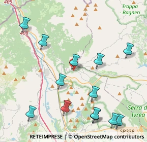 Mappa Via Guglielmo Marconi, 10015 Ivrea TO, Italia (4.93615)