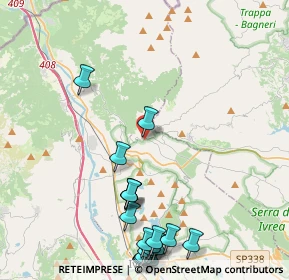 Mappa Via Guglielmo Marconi, 10015 Ivrea TO, Italia (5.5895)