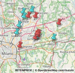 Mappa Via alla Castellana, 20063 Cernusco sul Naviglio MI, Italia (6.63929)