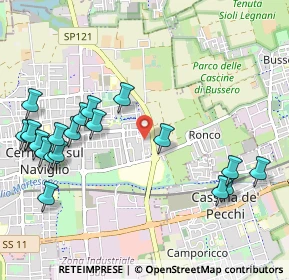 Mappa Via alla Castellana, 20063 Cernusco sul Naviglio MI, Italia (1.2365)