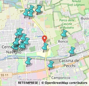 Mappa Via alla Castellana, 20063 Cernusco sul Naviglio MI, Italia (1.1695)