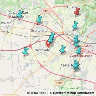 Mappa Via del Pero, 25039 Travagliato BS, Italia (4.69077)