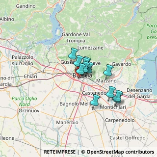 Mappa Via Sorelle Ambrosetti, 25125 Brescia BS, Italia (8.79)