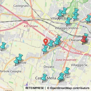 Mappa Via Vittorio Bachelet, 25030 Roncadelle BS, Italia (2.957)
