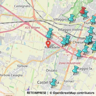 Mappa Via Vittorio Bachelet, 25030 Roncadelle BS, Italia (3.0505)