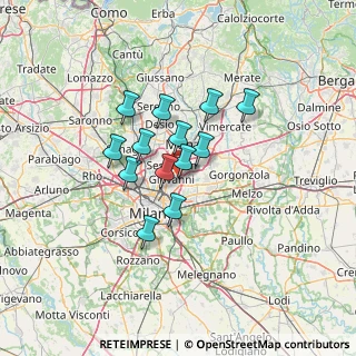 Mappa Via Molino Tuono, 20099 Sesto San Giovanni MI, Italia (9.49385)