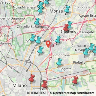 Mappa Via Molino Tuono, 20099 Sesto San Giovanni MI, Italia (5.651)