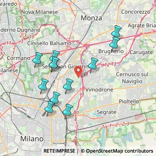 Mappa Via Molino Tuono, 20099 Sesto San Giovanni MI, Italia (3.90833)